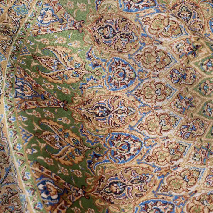 שטיח קום משי ירוק 12 ירוק | QOM