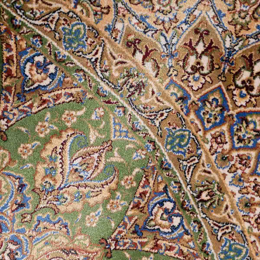 שטיח קום משי ירוק 12 ירוק | QOM