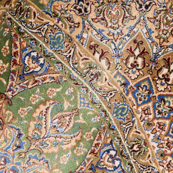 שטיח קום משי ירוק 12 ירוק | QOM