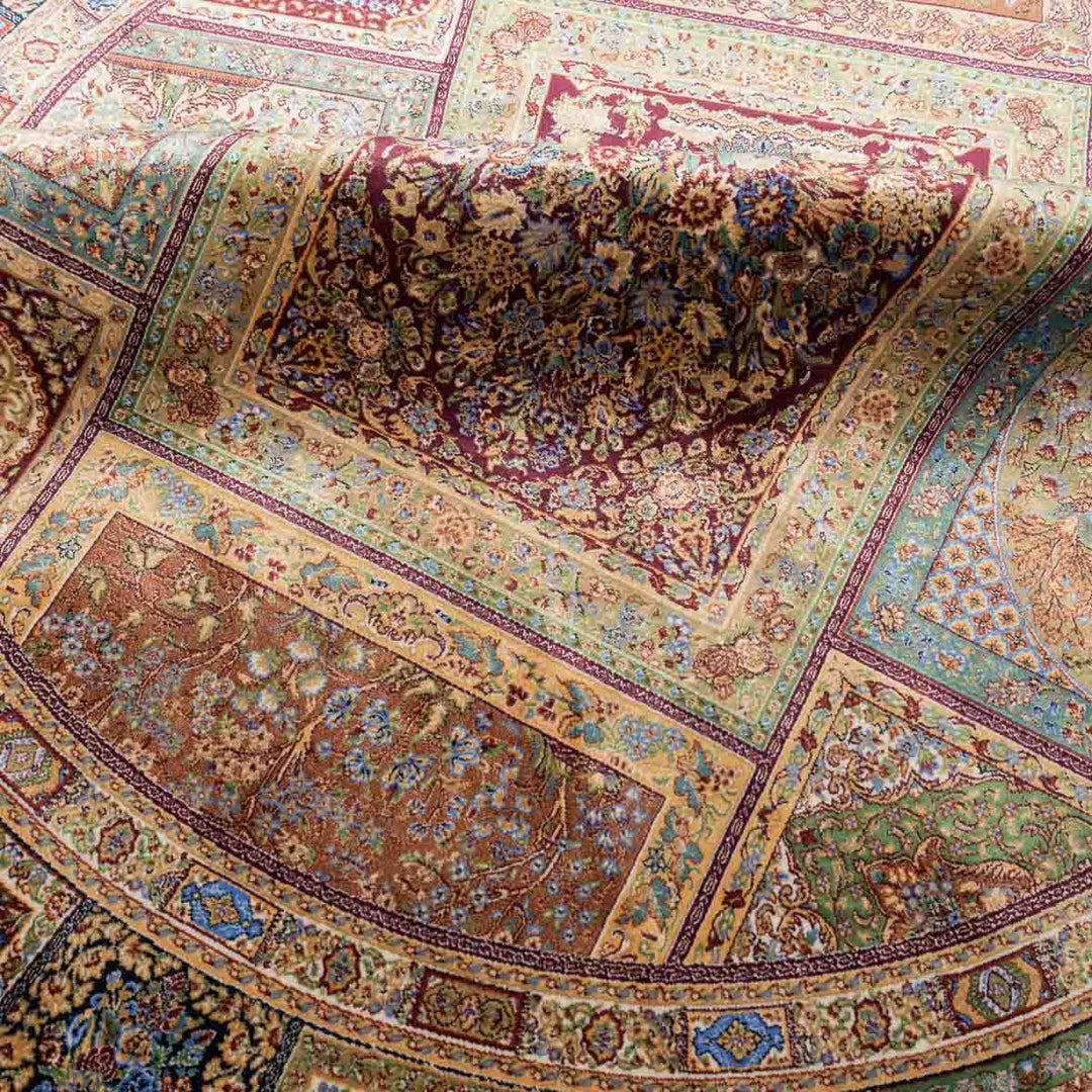 שטיח קום משי 13 צבעוני | QOM