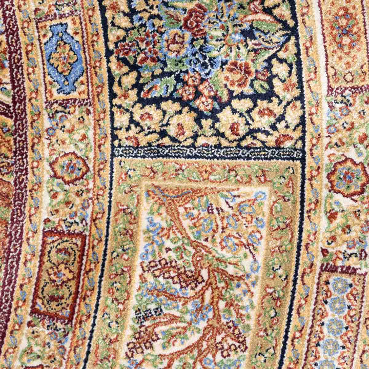 שטיח קום משי ירוק 14 צבעוני | QOM