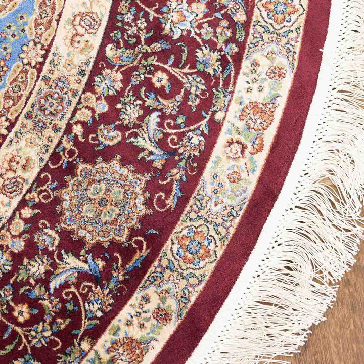 שטיח קום משי ירוק 14 צבעוני | QOM