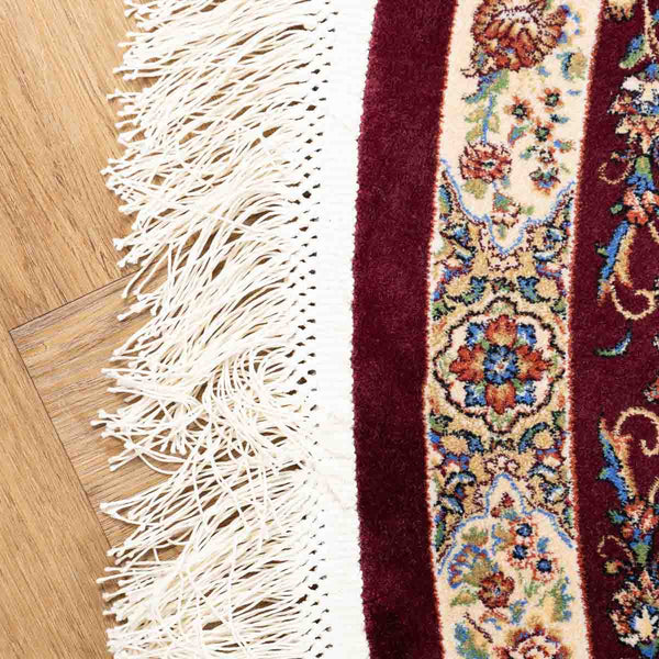 שטיח קום משי ירוק 14 צבעוני | QOM