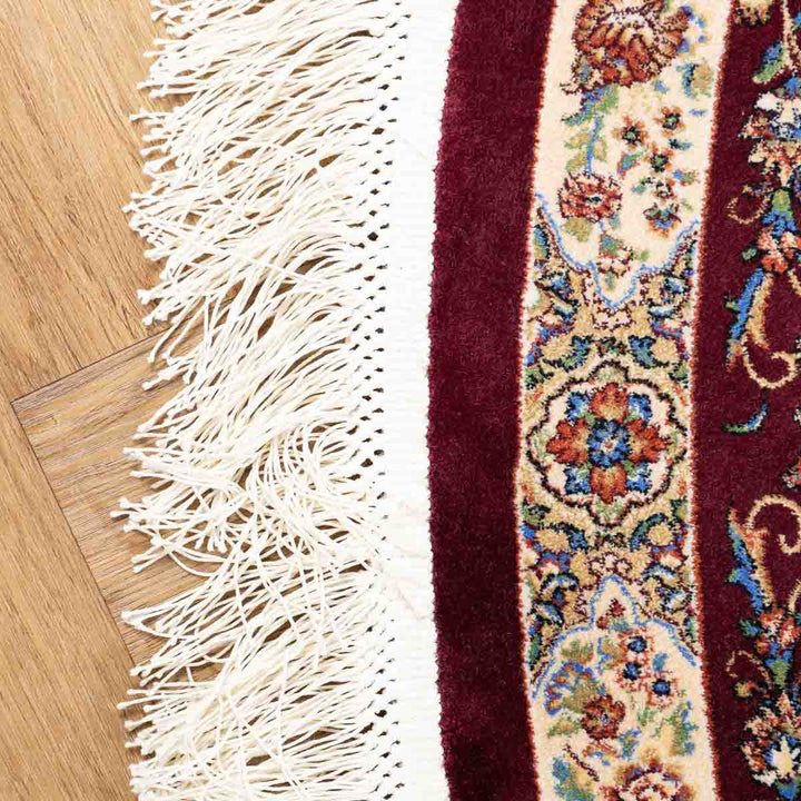 שטיח קום משי ירוק 14 צבעוני | QOM