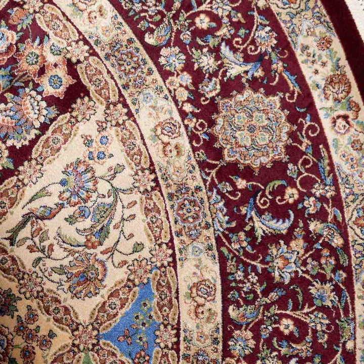 שטיח קום משי ירוק 14 צבעוני | QOM