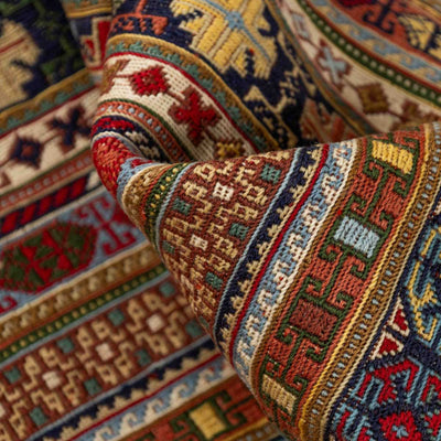 שטיח סומק פרסי 00 צבעוני 291*196 | Persian Sumak