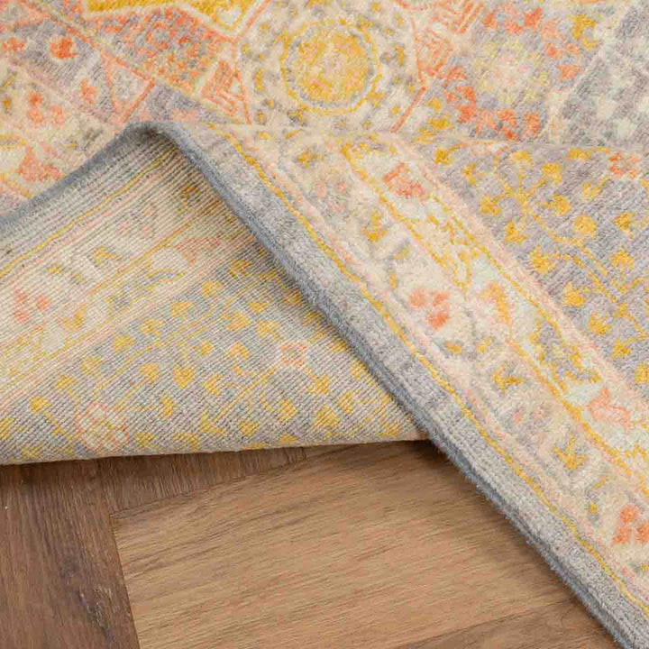 שטיח ממלוק 00 אפור\ורוד עתיק 294*199 | Mamluk