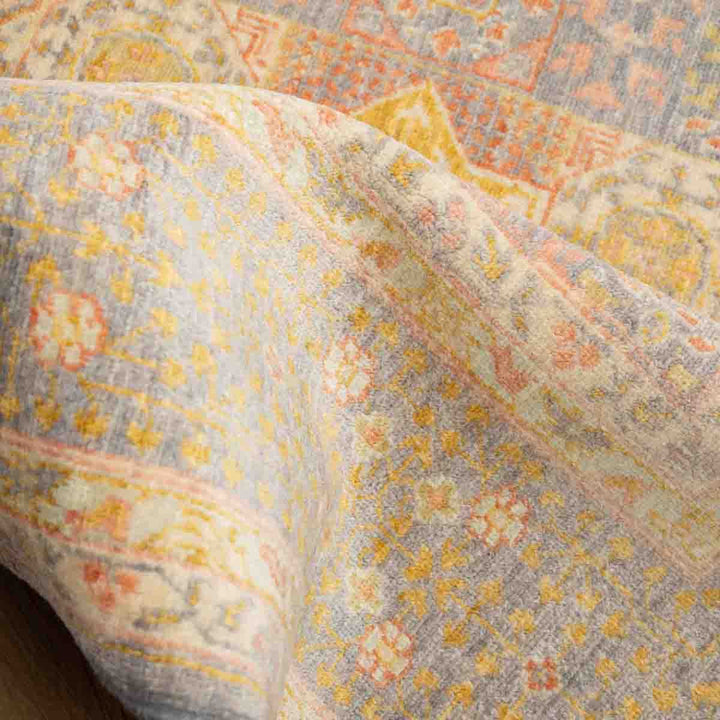 שטיח ממלוק 00 אפור\ורוד עתיק 294*199 | Mamluk