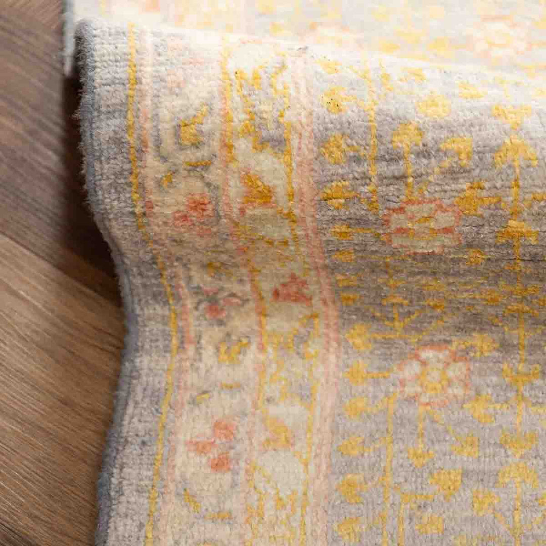 שטיח ממלוק 00 אפור\ורוד עתיק 294*199 | Mamluk