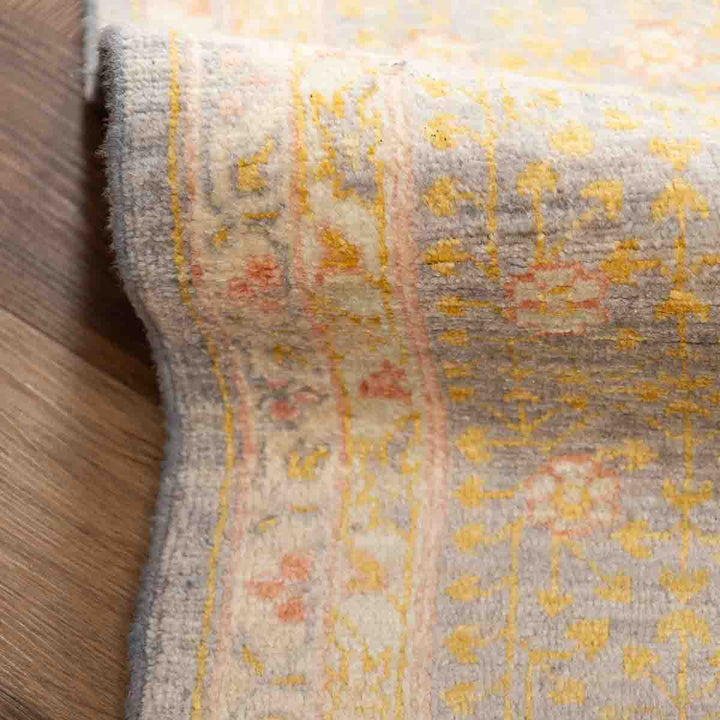 שטיח ממלוק 00 אפור\ורוד עתיק 294*199 | Mamluk