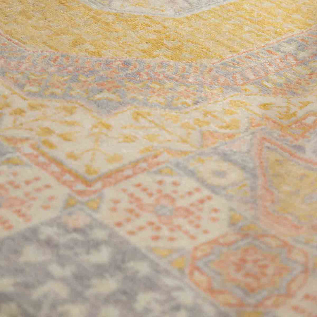 שטיח ממלוק 00 אפור\ורוד עתיק 294*199 | Mamluk