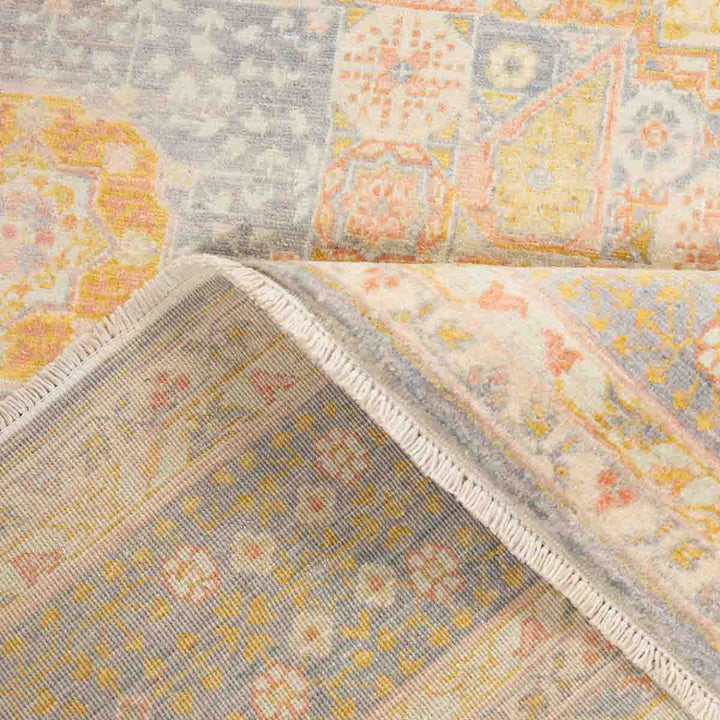 שטיח ממלוק 00 אפור\ורוד עתיק 294*199 | Mamluk