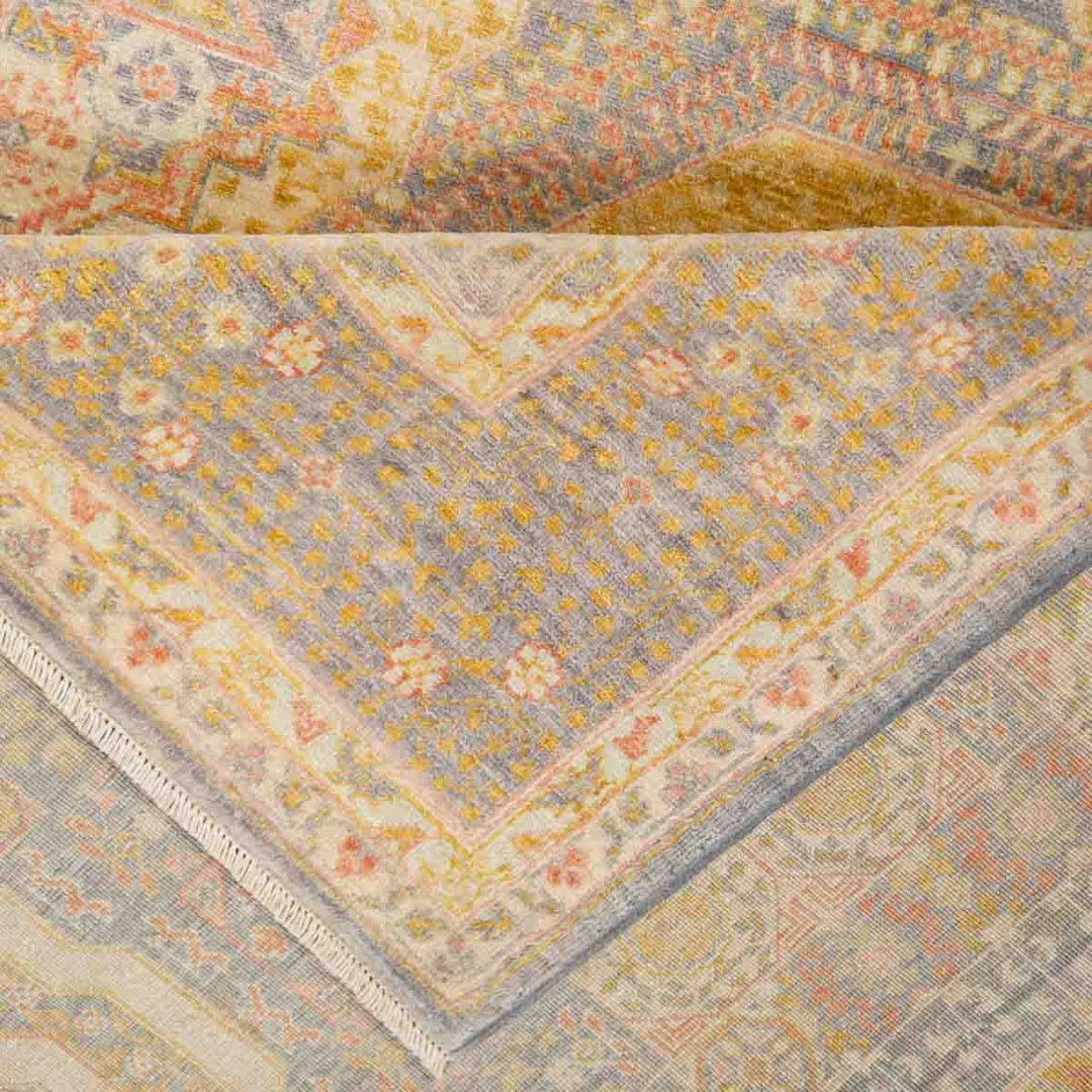 שטיח ממלוק 00 אפור\ורוד עתיק 294*199 | Mamluk