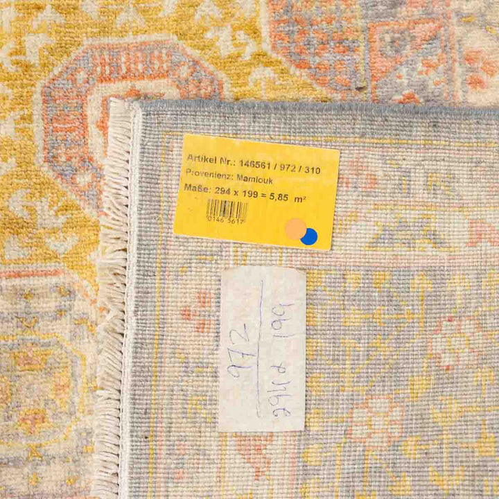 שטיח ממלוק 00 אפור\ורוד עתיק 294*199 | Mamluk