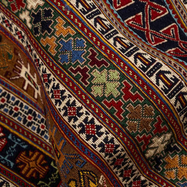 שטיח סומק פרסי 00 צבעוני 204*141 | Persian Sumak
