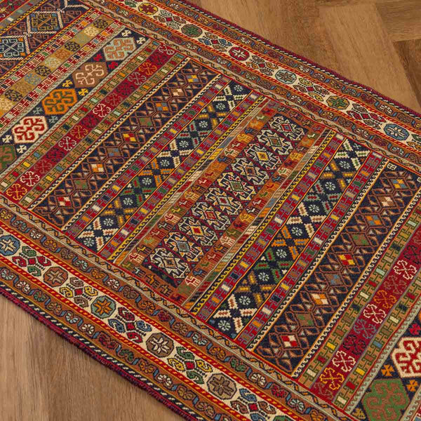 שטיח סומק פרסי 00 צבעוני 241*74 | Persian Sumak