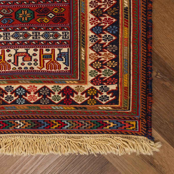 שטיח סומק פרסי 00 צבעוני 248*67 | Persian Sumak