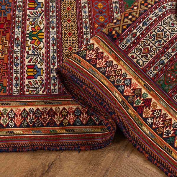שטיח סומק פרסי 00 צבעוני 248*67 | Persian Sumak