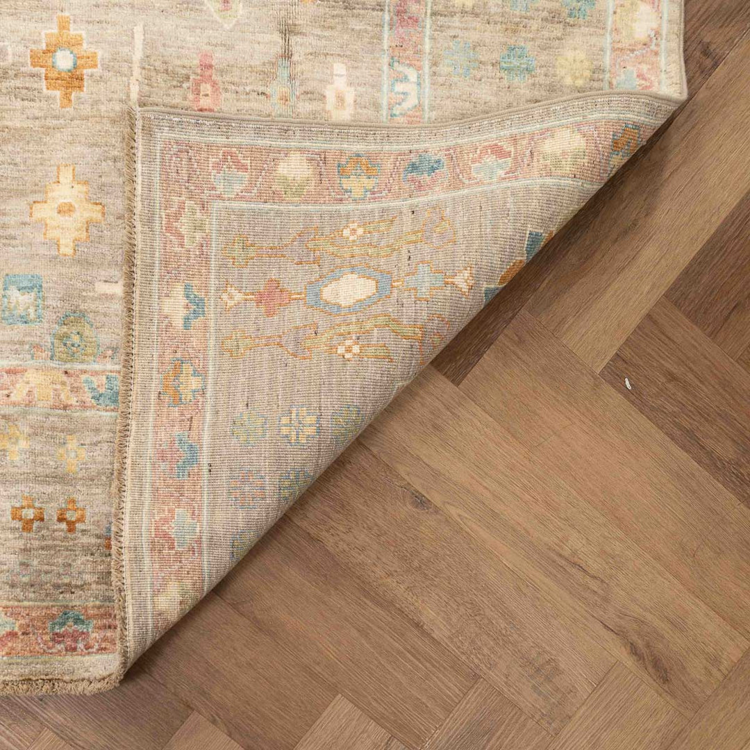 שטיח אושק 00 אפור פסטל 301*204 | Oushak