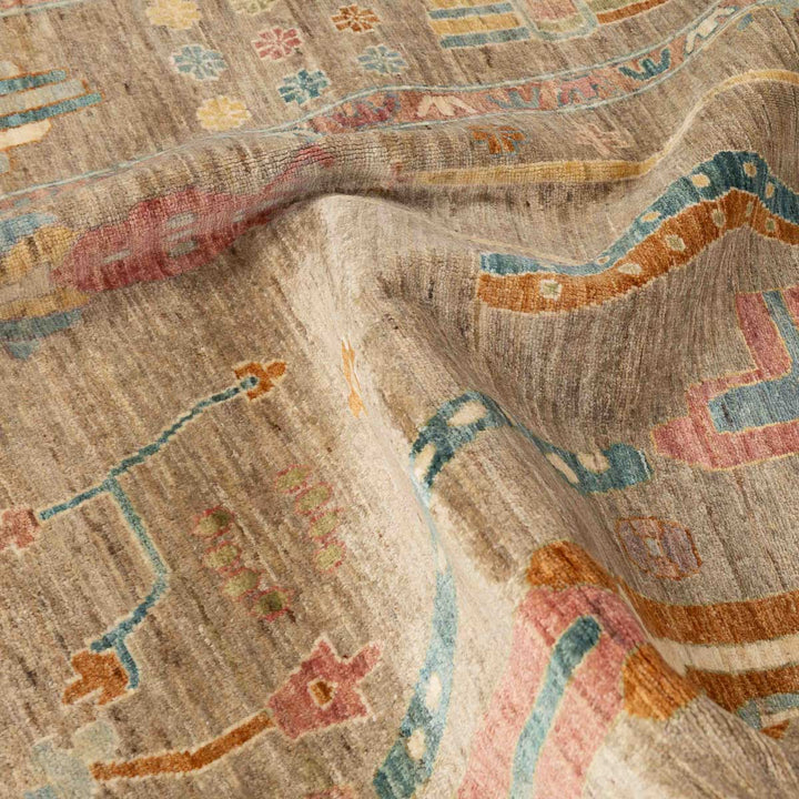 שטיח אושק 00 אפור פסטל 301*204 | Oushak