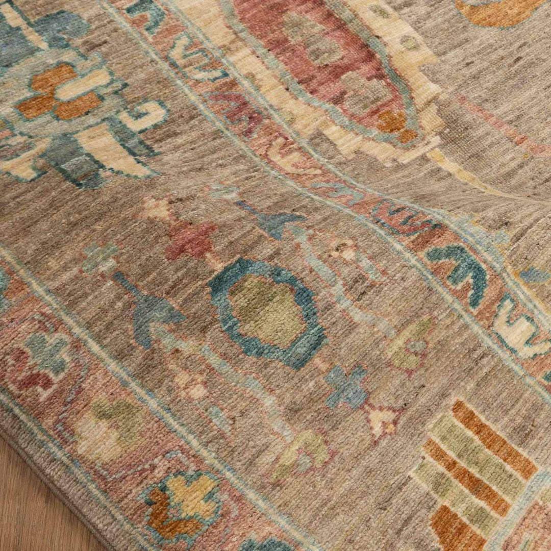 שטיח אושק 00 אפור פסטל 301*204 | Oushak