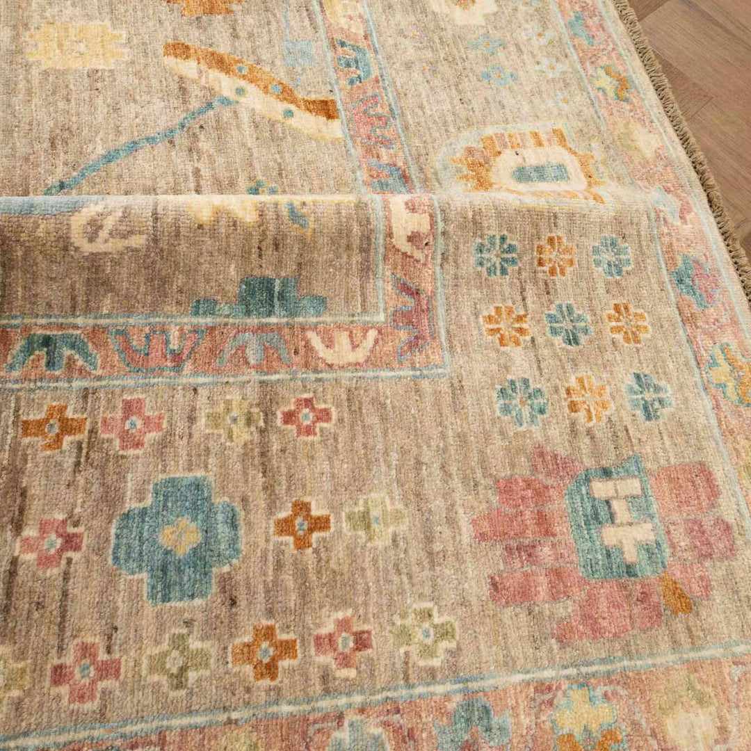 שטיח אושק 00 אפור פסטל 301*204 | Oushak