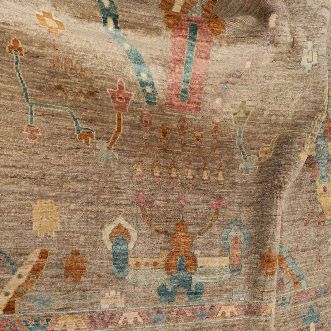 שטיח אושק 00 אפור פסטל 301*204 | Oushak