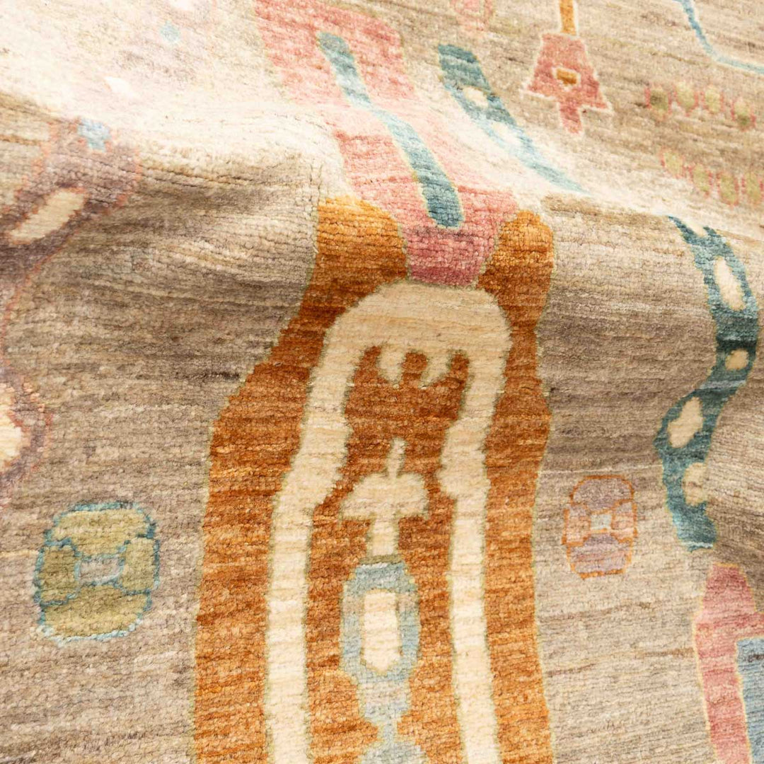 שטיח אושק 00 אפור פסטל 301*204 | Oushak