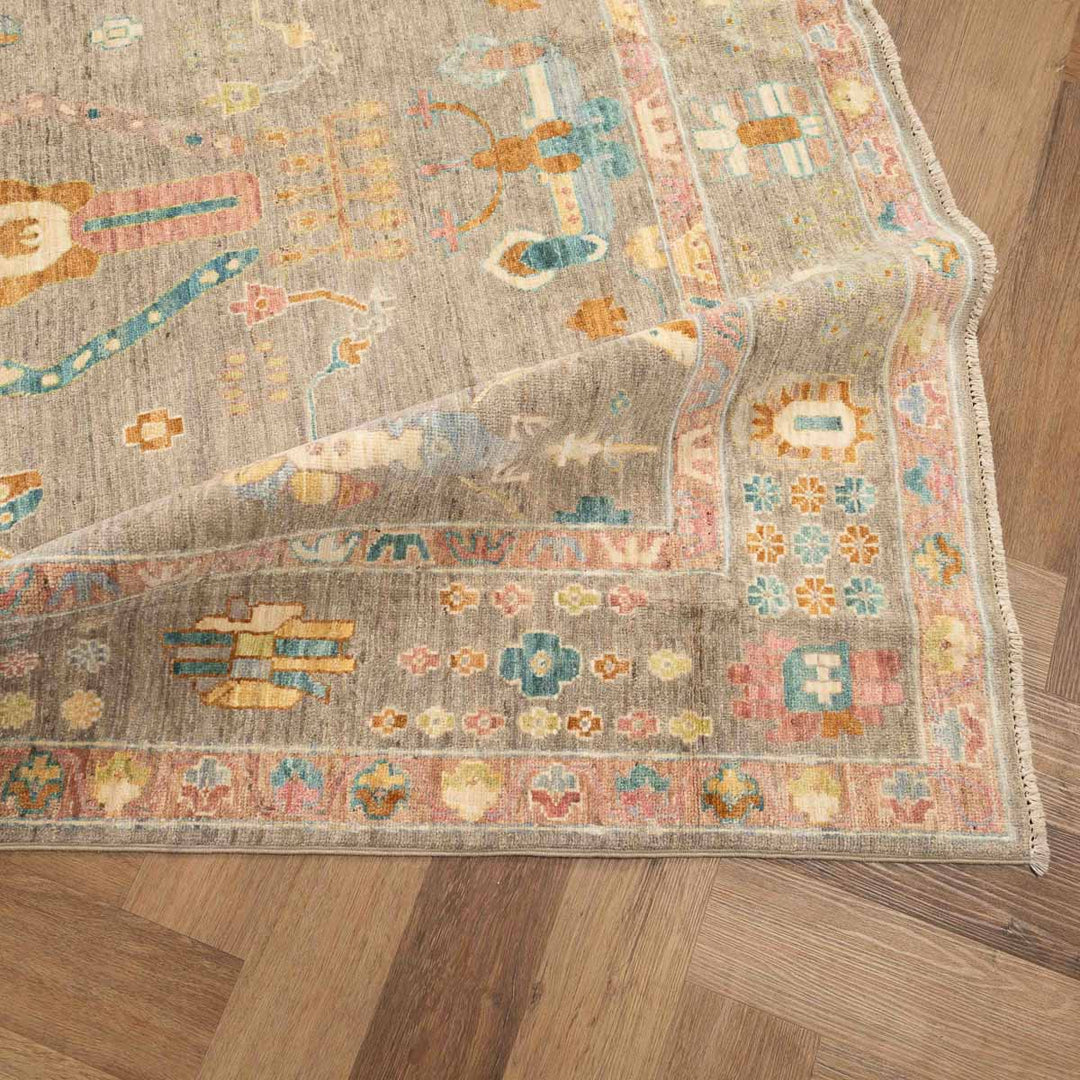 שטיח אושק 00 אפור פסטל 243*176 | Oushak