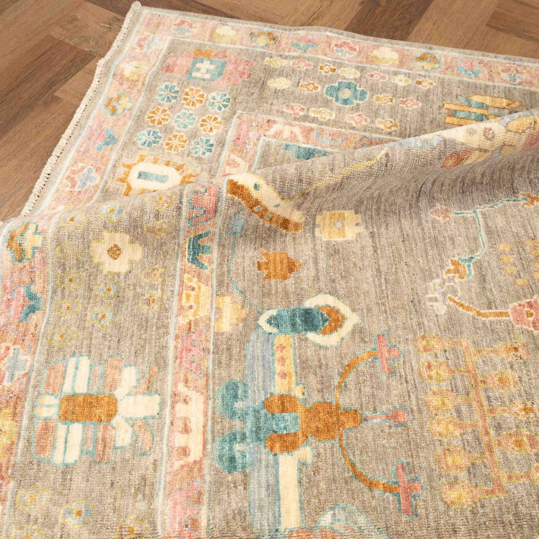 שטיח אושק 00 אפור פסטל 243*176 | Oushak