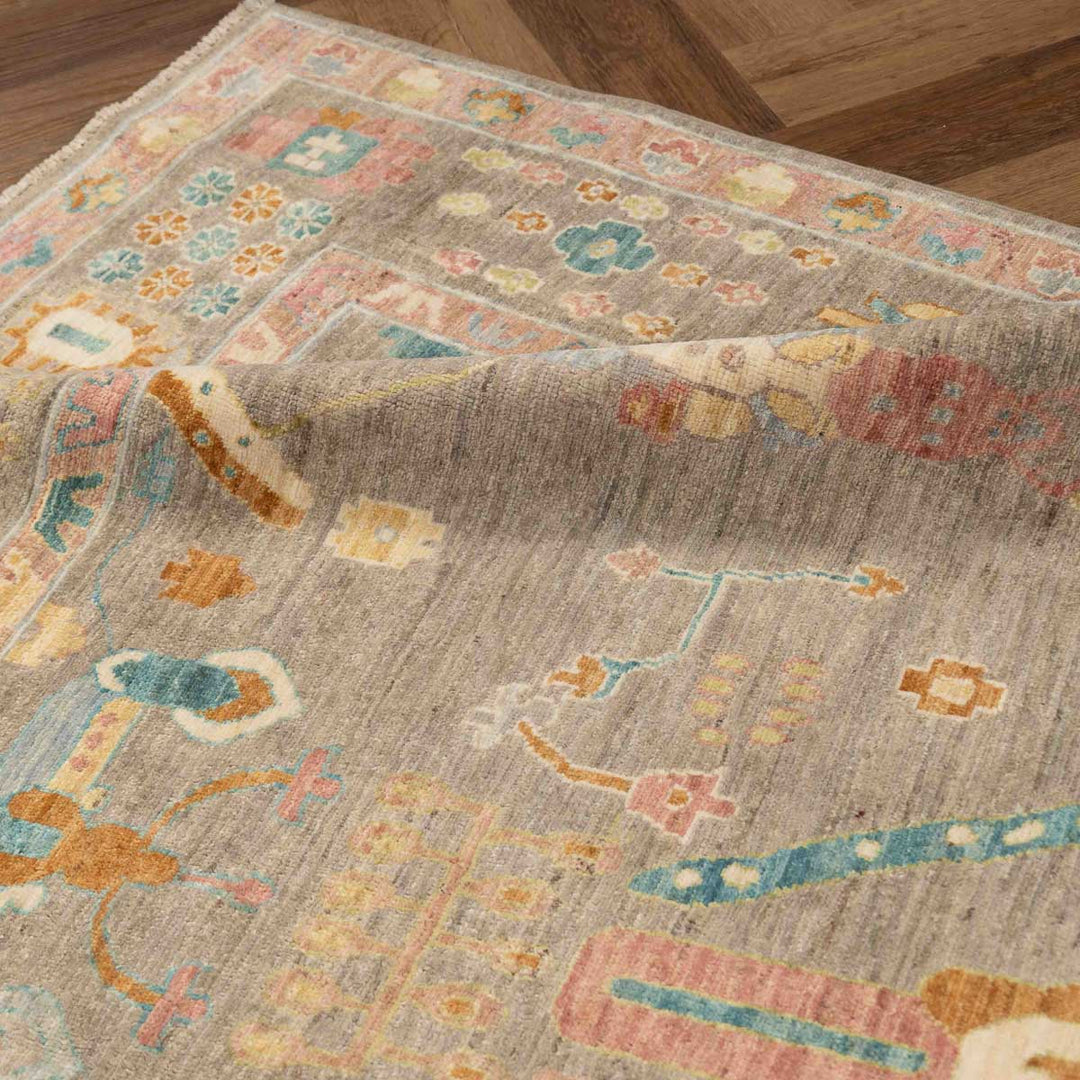 שטיח אושק 00 אפור פסטל 243*176 | Oushak