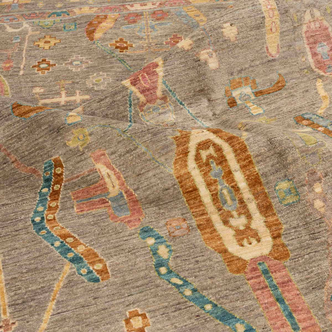 שטיח אושק 00 אפור פסטל 243*176 | Oushak