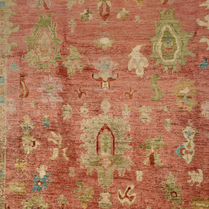 שטיח אושק 00 בז'\אדום  295*208 | Oushak