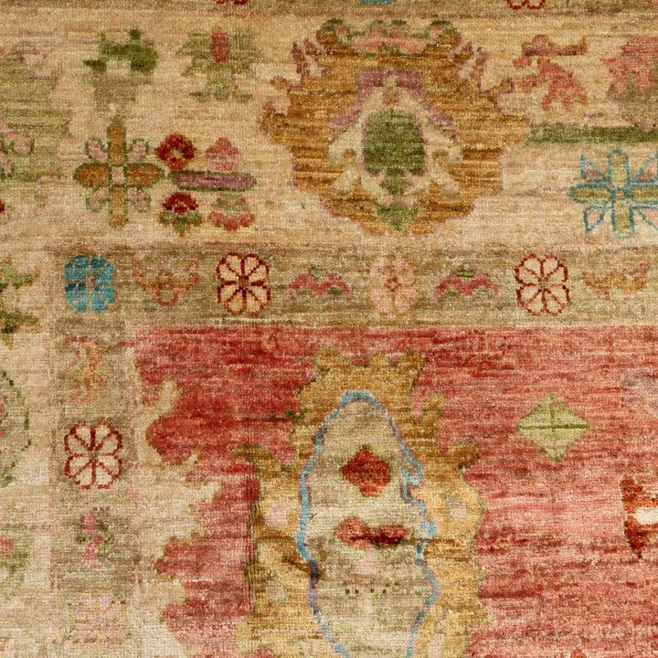 שטיח אושק 00 בז'\אדום  295*208 | Oushak