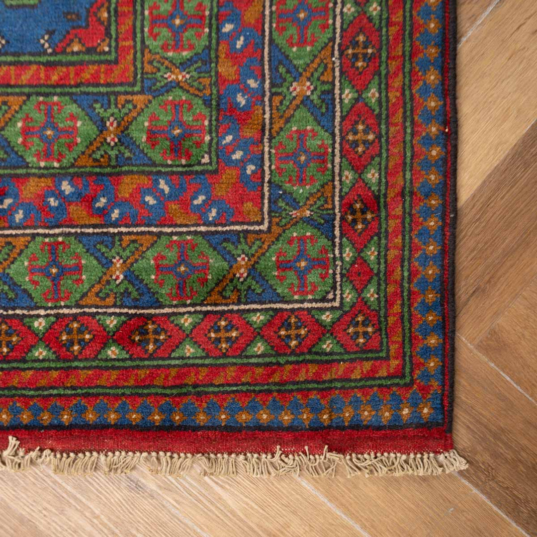 שטיח אפגני בוכרה 00 כחול 235*170 | Bokhara Rug