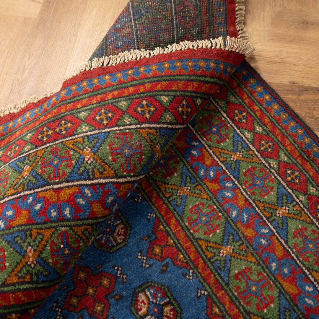 שטיח אפגני בוכרה 00 כחול 235*170 | Bokhara Rug