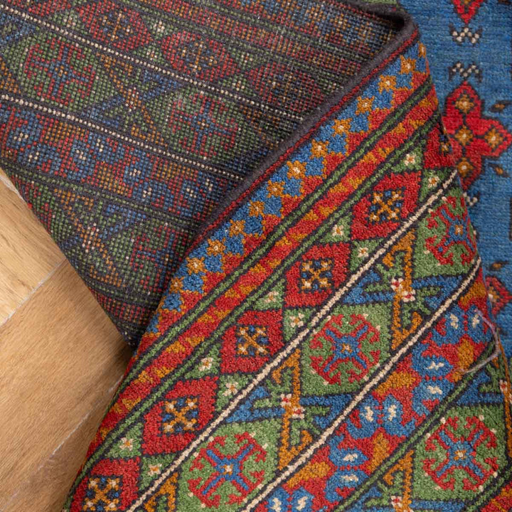 שטיח אפגני בוכרה 00 כחול 235*170 | Bokhara Rug