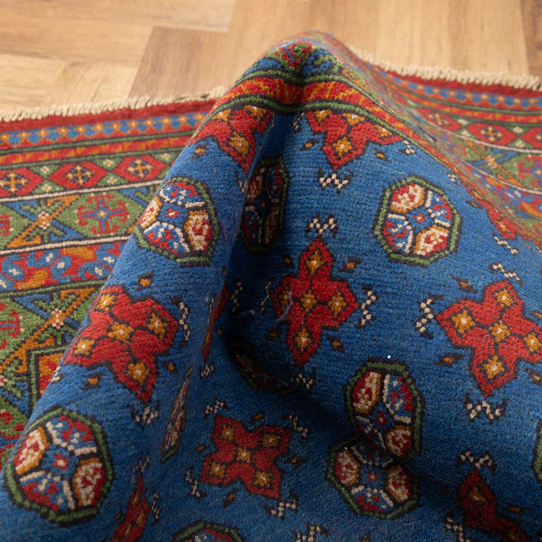 שטיח אפגני בוכרה 00 כחול 235*170 | Bokhara Rug