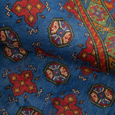 שטיח אפגני בוכרה 00 כחול 235*170 | Bokhara Rug