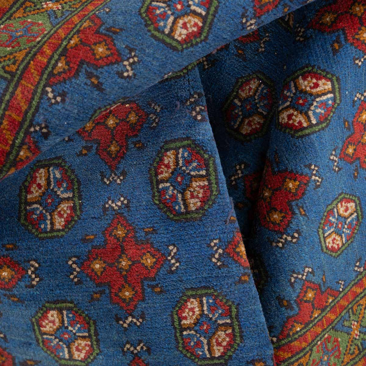 שטיח אפגני בוכרה 00 כחול 235*170 | Bokhara Rug