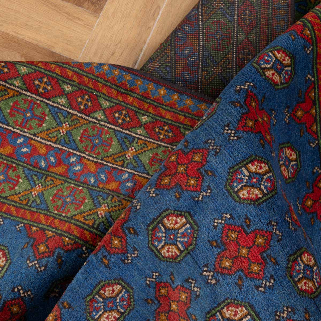 שטיח אפגני בוכרה 00 כחול 235*170 | Bokhara Rug