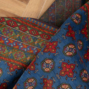 שטיח אפגני בוכרה 00 כחול 235*170 | Bokhara Rug