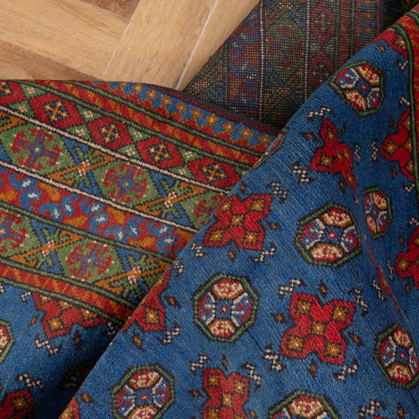שטיח אפגני בוכרה 00 כחול 235*170 | Bokhara Rug