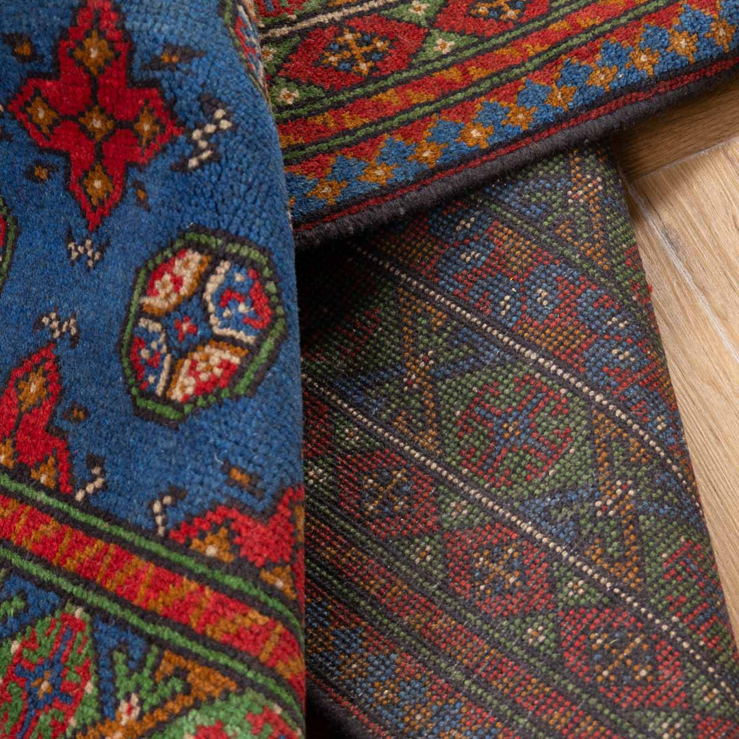 שטיח אפגני בוכרה 00 כחול 235*170 | Bokhara Rug