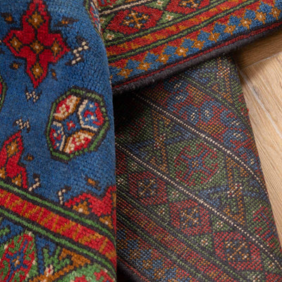 שטיח אפגני בוכרה 00 כחול 235*170 | Bokhara Rug