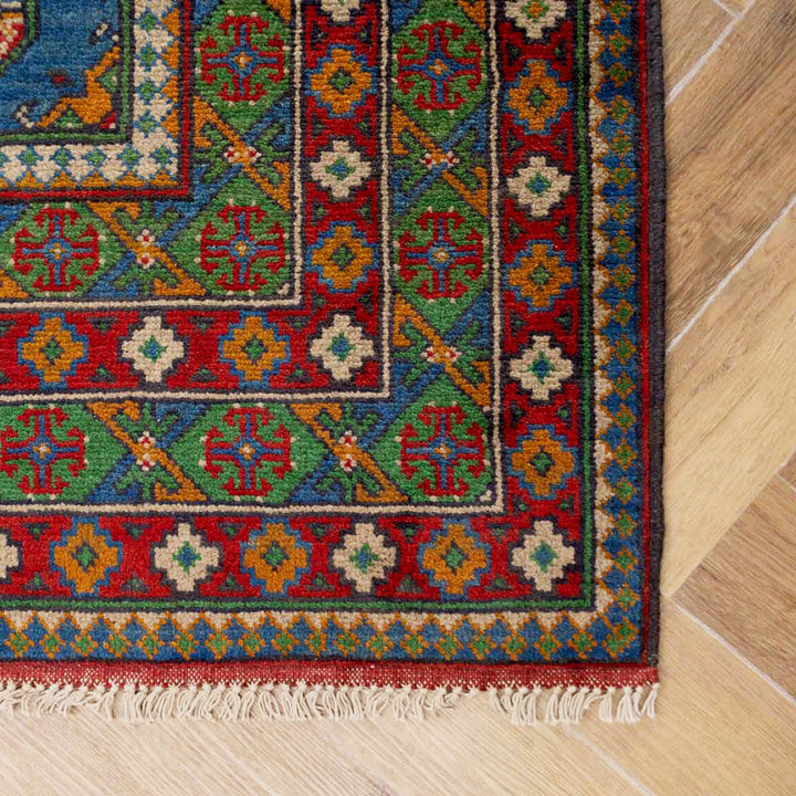 שטיח אפגני בוכרה 00 כחול 242*172 | Bokhara Rug