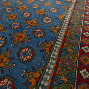 שטיח אפגני בוכרה 00 כחול 242*172 | Bokhara Rug