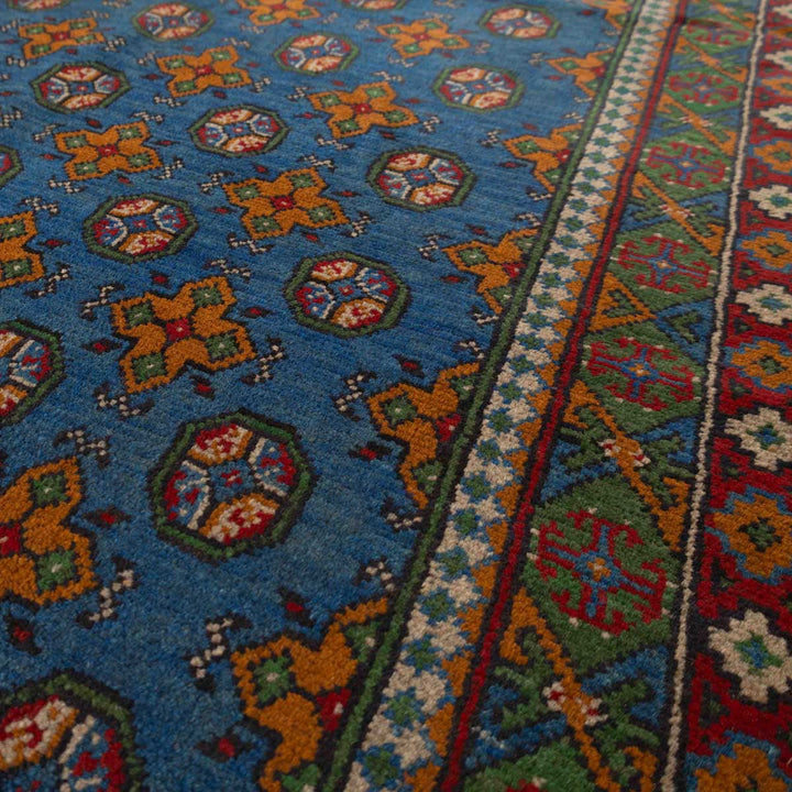 שטיח אפגני בוכרה 00 כחול 242*172 | Bokhara Rug