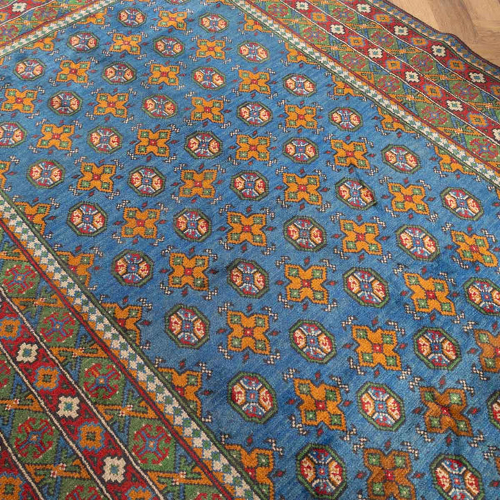 שטיח אפגני בוכרה 00 כחול 242*172 | Bokhara Rug