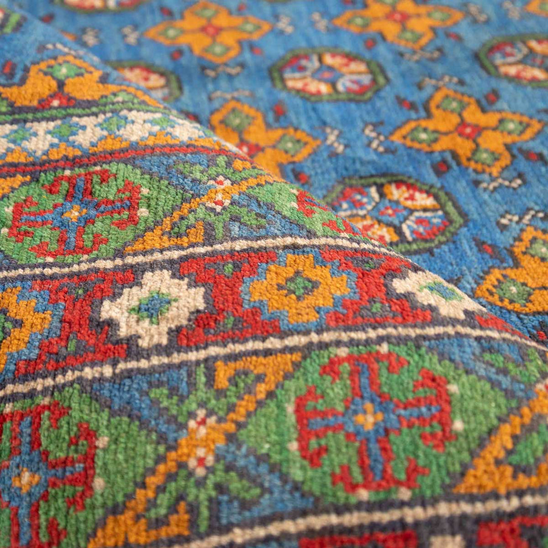 שטיח אפגני בוכרה 00 כחול 242*172 | Bokhara Rug